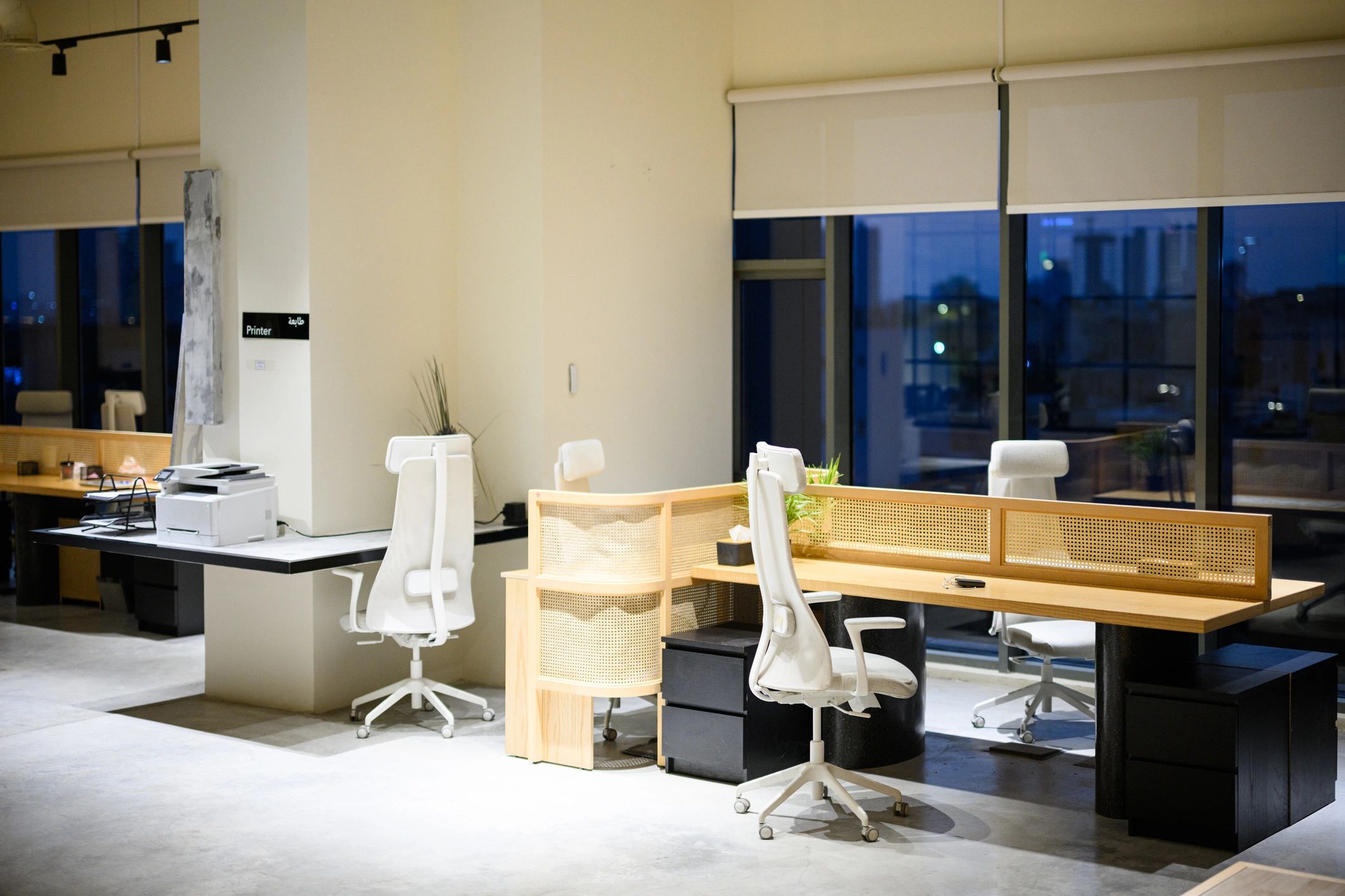 Modern office interior used for technology consulting operations